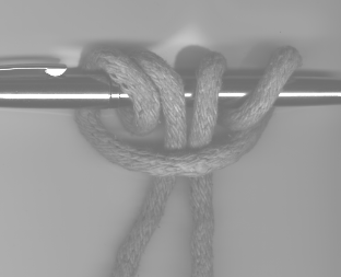 Scan of a Prusik knot